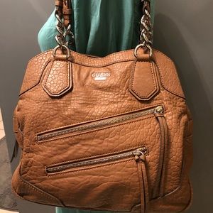 Used leather Guess bag $25